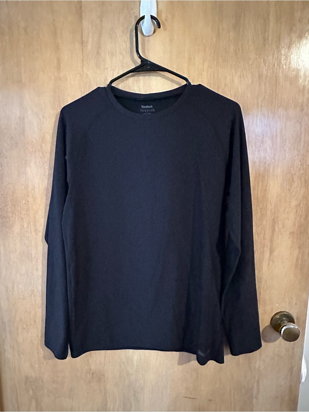 Reebok Men’s Long-Sleeve Crew Neck Shirt - Black